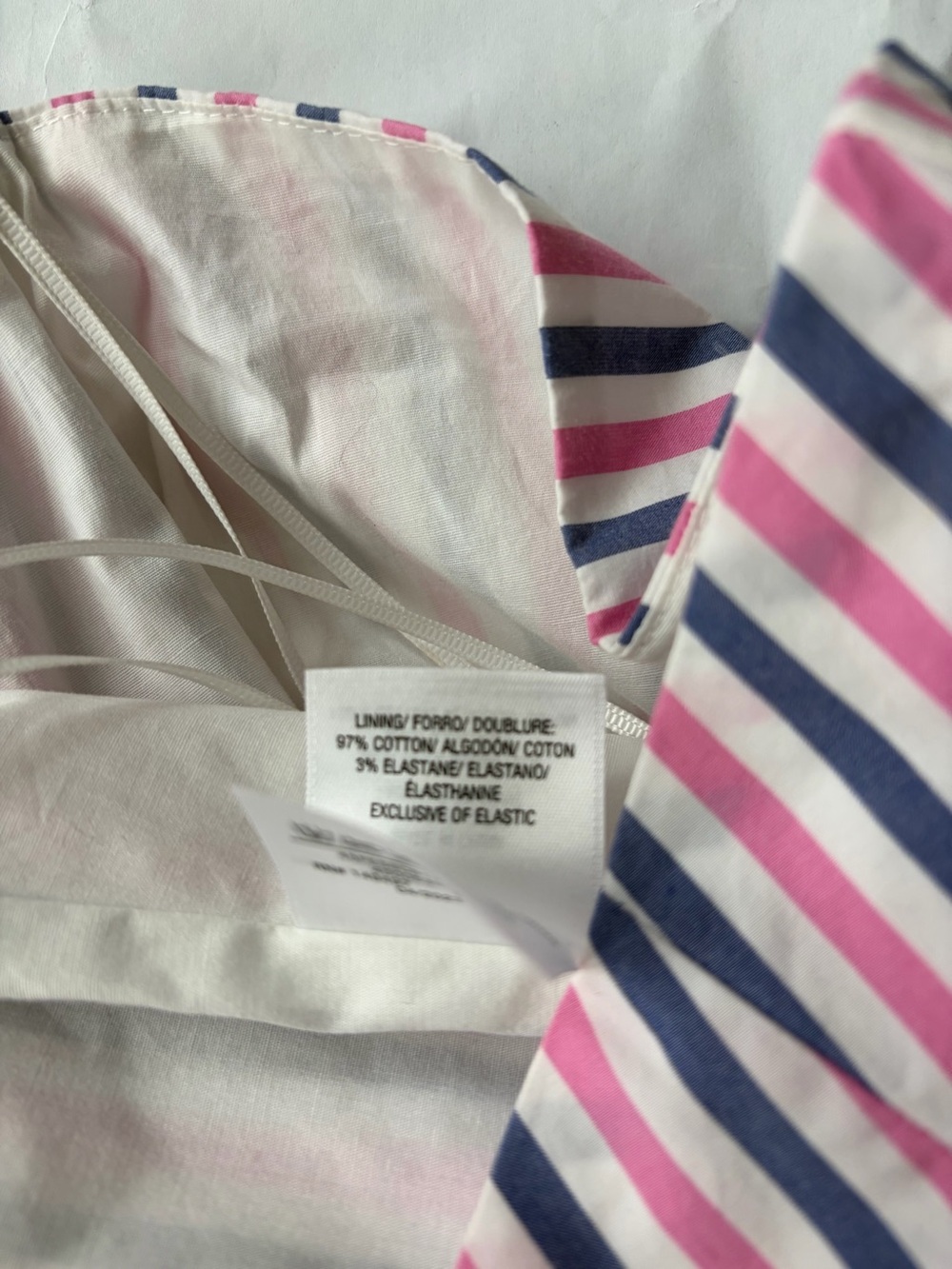 Favorite Daughter Lanai Pink Blue Striped Strapless Corset Bustier Top 10 NWOT - Picture 9 of 9